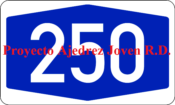 250 sesiones de Ajedrez Joven R. D.